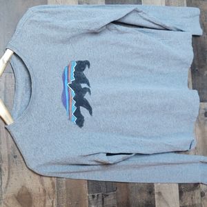 Patagonia 100% Organic Cotton Long sleeve Shirt sz XXL 16-18 Boys